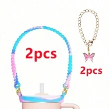 1/2 pièces Porte-bouteille d'eau avec sangle, convient aux bouteilles de 8 oz à 40 oz, sangle pour bouteille d'eau, compatible avec les accessoires de la tasse (tous les produits n'incluent pas les tasses d'eau)