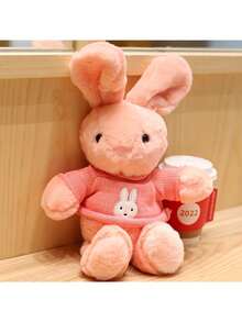 Juguetes de peluche lindos de conejitos, muñecos de peluche de conejitos de Pascua con suéteres, juguetes de peluche de conejitos - Multicolor - Ver 8