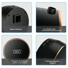 1 件 14 厘米 * 14 厘米自动皂液器，壁挂式洗手液分配器，泡沫和凝胶款式，USB 可充电智能皂液器，适用于厨房、浴室，低功耗，防水，适用于沐浴露、洗洁精等各种液体 - 彩色 - 查看 13