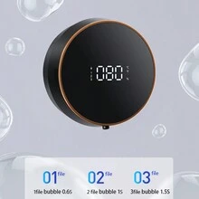 1 件 14 厘米 * 14 厘米自动皂液器，壁挂式洗手液分配器，泡沫和凝胶款式，USB 可充电智能皂液器，适用于厨房、浴室，低功耗，防水，适用于沐浴露、洗洁精等各种液体 - 彩色 - 查看 9