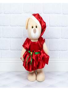 Christmas Bear Couple 30cm For Decoration - 2 Pieces - Váy Nhỏ (Áo vest) - Xem 2