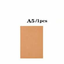 Kraft Paper Mini Notebook, Travel Diary, School Office Homework Diary, Scratch Pad, Portable Notepad, Brown Cover, Horizontal Line Notebook - Multicolor - View 12