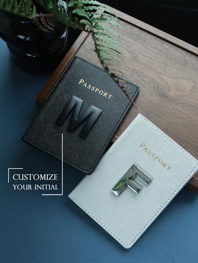 Takeoak Personalized Passport Cover Customized Metal Letter Passport Customize Glossy Matte Letter Cover Passport Holder Classic Travel Wallet Modern Style Holder Unique Travel Gift For Best Friend Letter Portable,Multifunction,Versatile,Large Capacity,Functional,Practical,All-Purpose Contracted,Vacay Vibes/Vacation,Minimalist,Leisure,Preppy,Business Casual,Commuting Personalized,Custom,Customized Personalized Gifts For Women,Crossbody Bag/Cross Body,Travel Bag,Shoulder Tote Bag Ideal Gifts For Her Girlfriend,Family,Friends,Women, Rookies & White-Collar Workers For Anniversaries,For Birthdays,For Holiday/ Vacation,For School,For Business/Commute/Work/Office