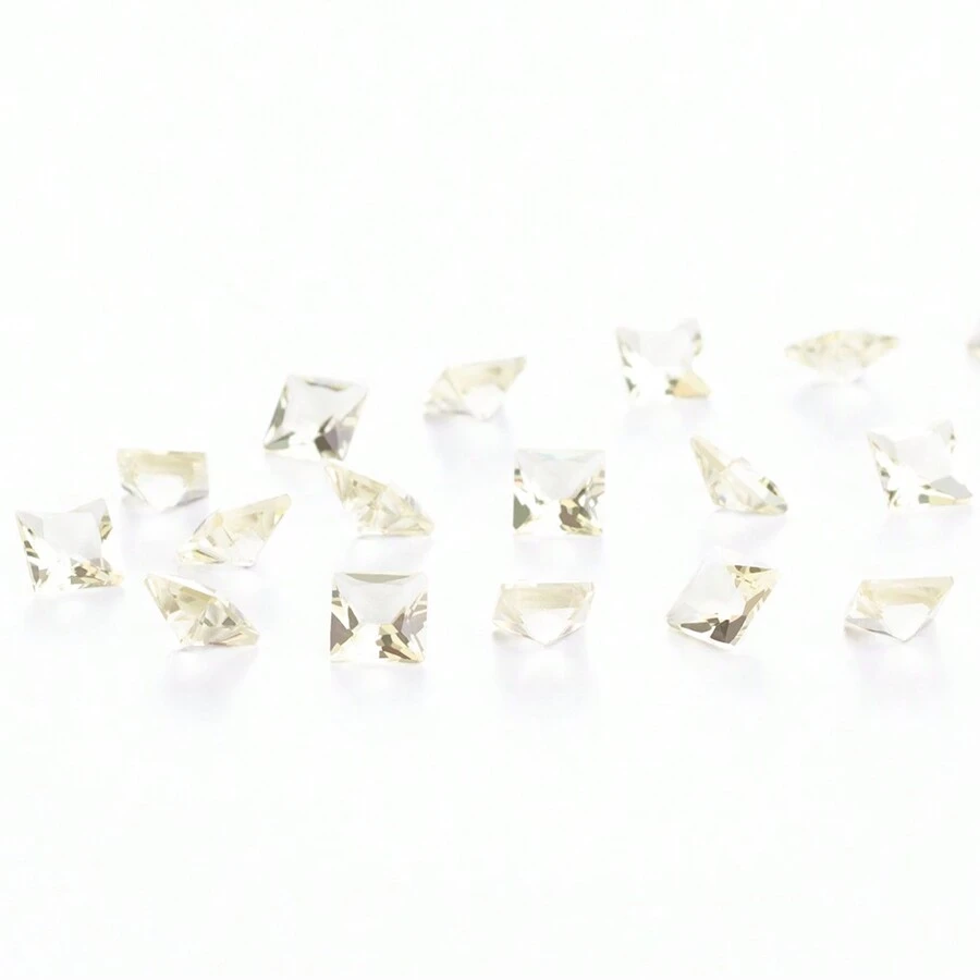 5mm Yellow Square Zirconia Stone - 10 Pieces - Màu vàng - Xem 1