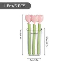 Magnetic Tulip Shaped Bag Clips Set, Food Plastic Bag Sealing Clips, Home Use Snack Airtight Sealing Clips, Attachable To Refrigerator - One Size - View 7