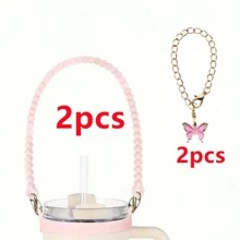 1/2 pièces Porte-bouteille d'eau avec sangle, convient aux bouteilles de 8 oz à 40 oz, sangle pour bouteille d'eau, compatible avec les accessoires de la tasse (tous les produits n'incluent pas les tasses d'eau)