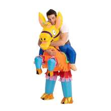 SYNCFUN Inflatable Halloween Costume Ride A Pinata Llama Ride On Inflatable Costume - Adult Unisex One Size - Multicolor - View 2
