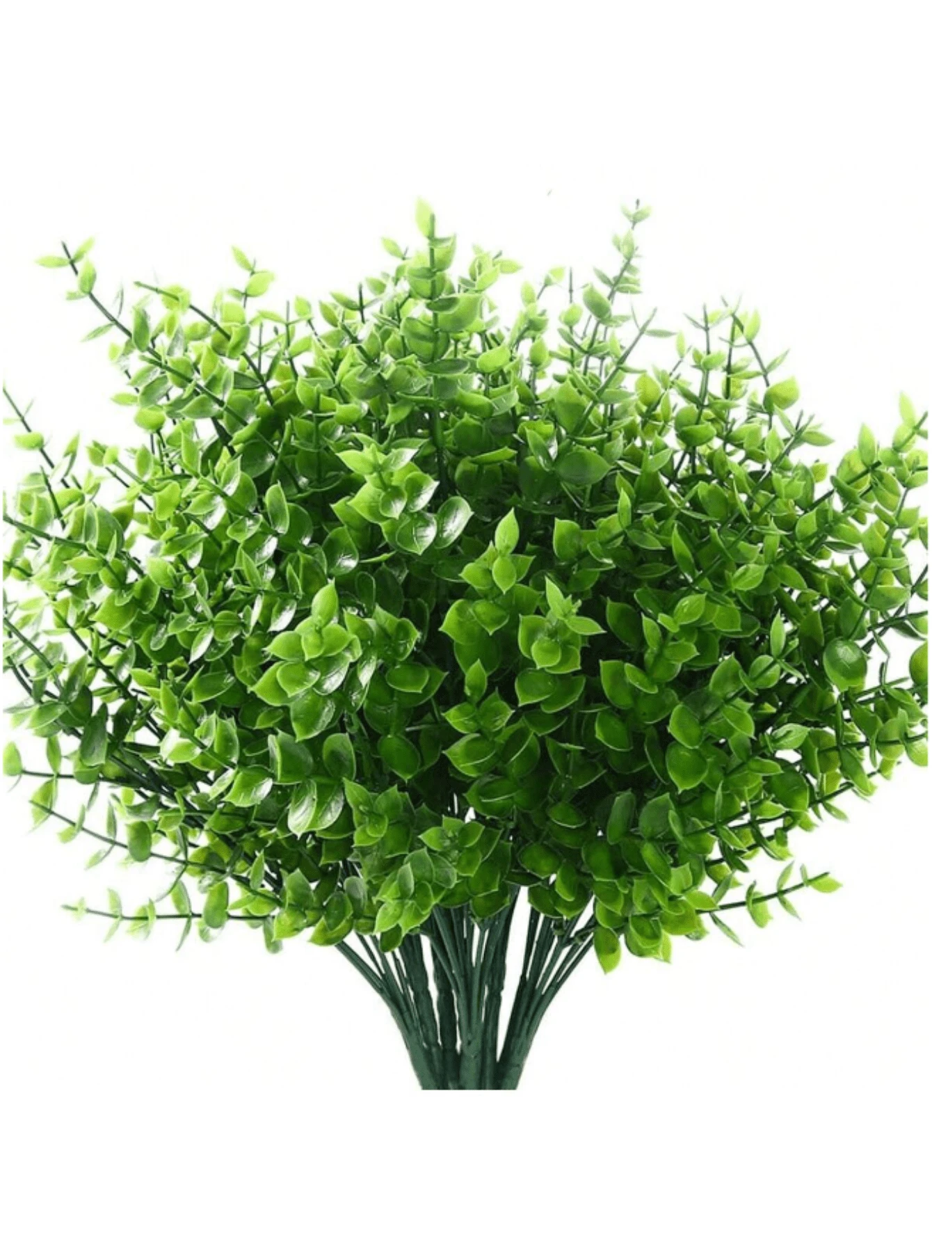 6 Bundles Outdoor Artificial Boxwood UV Resistant Fake Stems Plants