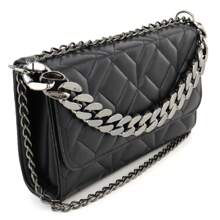 Unisex Embroidered Handbags With Handle - 黑色 - 查看 2