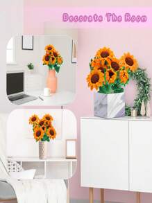Bộ dụng cụ thủ công DIY làm từ dây kẽm, hoa làm từ dây kẽm, nhiều màu sắc kết hợp, nhiều chủ đề và kiểu dáng khác nhau, bộ dụng cụ làm bó hoa, dây kẽm nhung và dây thép mềm để làm bó hoa tulip, hướng dương và hoa hồng. - nhiều màu - Xem 10