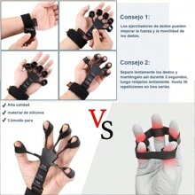 Ejercitador De Mano, Hand Grips Fortalecedor Fitness 6pcs, Nuevo ejercitador de antebrazo y mano para fortalecer los dedos, entrenador de estiramiento de dedos, terapia de manos, yoga, guitarra - Multicolor - Ver 8