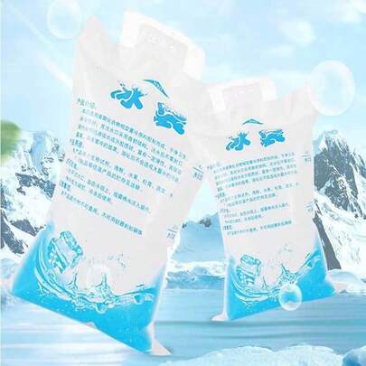 10pcs Water Filled Household Ice Pack, Disposable Refrigerated Frozen Fresh-Keeping Water Filled Ice Pack, Portable For Transportation And Cooling, Reusable Water Filled Ice Pack, Suitable For Hot Weather Cooling Or Holiday Party Cooling And Fresh-Keeping Water Filled Ice Pack