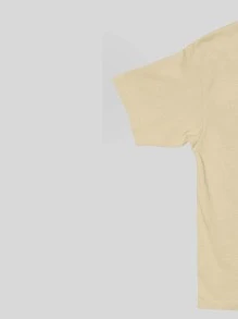 Men's Oversized Long Sleeve T-Shirt With Mask Print 100% Cotton - 米色 - 查看 4