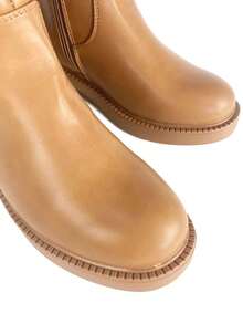 Women's High Boots For Autumn And Winter With A Flat Sole And Chunky Heel, Comfortable And Ideal For Everyday Wear, Work, Holidays, And Dates. - Lạc đà - Xem 6
