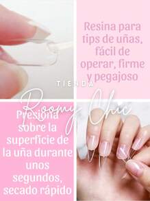 ROOMY CHIC Pegamento Uv Led Para Uñas Gel Adhesivo Extra Fuerte Para Rhinestones Piedras Perlas Cristales Decoración 3D Nail Art Uñas Acrílicas Gel Y Press On Gel Para Pegar Piedras En Uñas Pegamento Uv 10ml De Alta Fijación Gel Larga Duración Belleza & Salud Cuidado De Uñas, Manos Y Pies Esmalte De Uñas En Gel - transparente - Ver 6