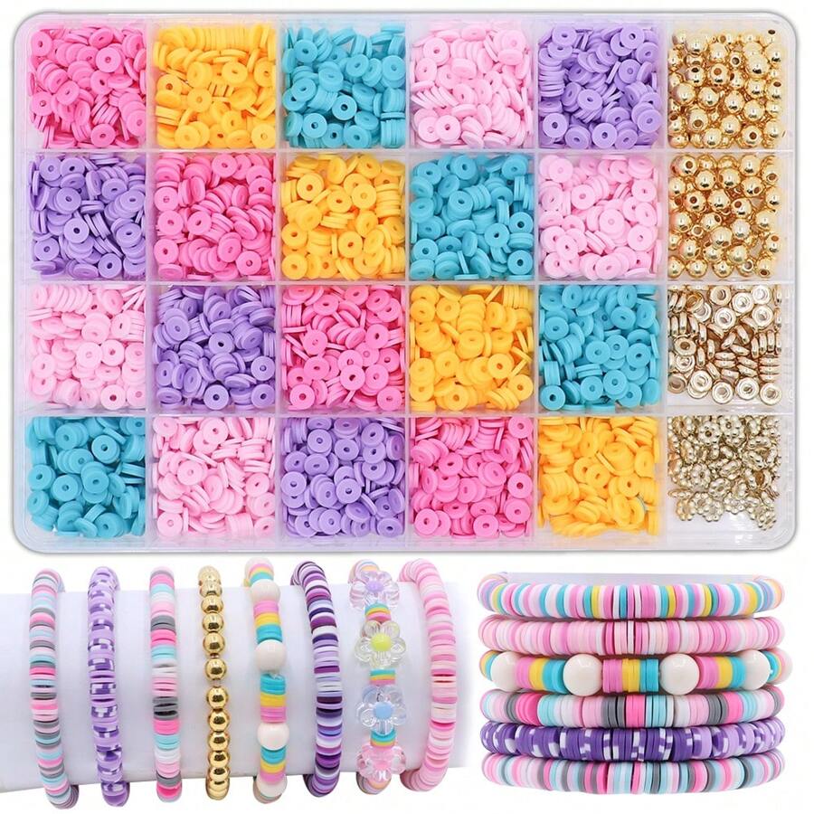 VICOVI Freundschaftsarmband Set - 110 Farben Stickgarn Mit Box & Perlen
