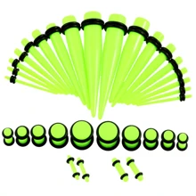 SWANJO 36 件 14G-00G 亚克力耳塞和耳道耳塞拉伸套件耳部扩张穿孔身体首饰