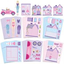 Bộ 36 miếng dán mặt công chúa màu tím, cảnh phim hoạt hình dễ thương Cosmo Lady giấy dán đồ chơi nhà chơi trò chơi trang điểm cho bé gái quà tặng cho sinh nhật, kỷ niệm, thời gian gia đình, tụ họp bạn bè, giải thưởng lễ kỷ niệm, phần thưởng hoạt động, đồ trang trí cho sổ tay, túi xách, khung ảnh, tủ lạnh, văn phòng phẩm - Nhiều màu - Xem 13