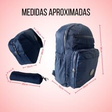 Backpack Kit With Pencil Case And Thermal Bag For Women 3 In 1 School Work College Travel Day To Day - Xem 10