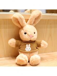 Juguetes de peluche lindos de conejitos, muñecos de peluche de conejitos de Pascua con suéteres, juguetes de peluche de conejitos - Multicolor - Ver 12