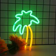 1 件 LED 霓虹灯标志，电池/USB 供电，墙壁或桌面装饰，适用于房间、家庭和夏季节日派对、卧室装饰、婚礼、派对、生日礼物（不含电池） - 多色 - 查看 21