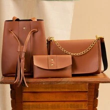 Women Bag Sets - 駝色 - 查看 1