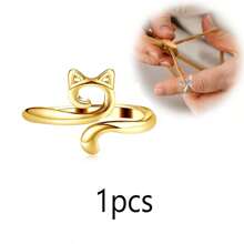 3/4/5/6 قطع خطافات كروشيه للنساء للتوتر القابل للتعديل والأصبع لا يؤذيها أثناء الحياكة ، علبة تخزين عشوائية