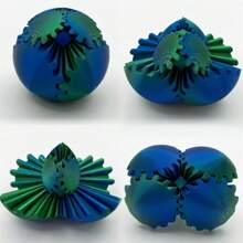3D Printed Gear Spinner Ball, Gear Fidget Toy, Stress Relief Toy - Multicolor - View 24