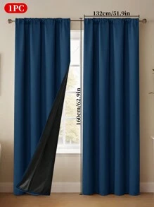 1 件带扣遮光多功能窗帘杆袋，遮阳遮光窗帘适用于卧室、客厅、阳台、凸窗和其他装饰房间隔断