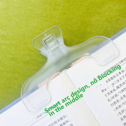 6/4/2/1 pezzo molletta trasparenti in stile molletta-on in plastica acrilica per studenti, con sensore d'aria, molletta per documenti in gel, molletta a lunga coda multifunzionale, pinze per foto/creative per cancelleria da ufficio, molletta per fogli di compiti, fatture, materiale scolastico, cartelle scolastiche