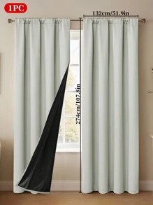 1 件带扣遮光多功能窗帘杆袋，遮阳遮光窗帘适用于卧室、客厅、阳台、凸窗和其他装饰房间隔断