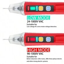 UNI-T 90-1000V LED Light Non-Contact Tester Pen AC Electrical Voltage Detector - Red - View 2