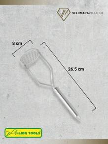 Machacador De Frijoles Papas Manual Cocina Acero Inoxidable Utensilios De Cocina - Gris - Ver 6