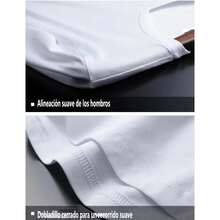 Men's Short-Sleeved T-Shirt Casual Printed Fashion 2 Pcs - 藍色和黑色 - 查看 3