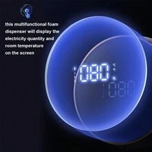 1 件 14 厘米 * 14 厘米自动皂液器，壁挂式洗手液分配器，泡沫和凝胶款式，USB 可充电智能皂液器，适用于厨房、浴室，低功耗，防水，适用于沐浴露、洗洁精等各种液体 - 彩色 - 查看 11