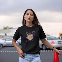 Basic Women's T-Shirt, T-Shirt, Casual, Premium With Round Neck, Animal Print Leopard Print, High Definition - màu đen - Xem 2