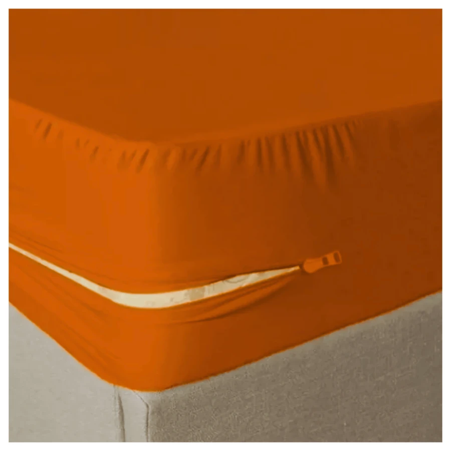 Mattress Cover Protector Queen Full Cover With Zipper - Brick - View 1
