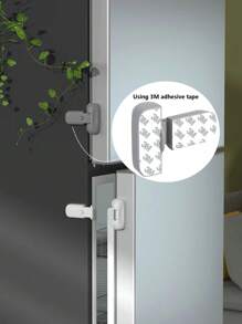 Refrigerator Door Universal/Increase Constant Opening Function Gray 1 Pc Latch Lock