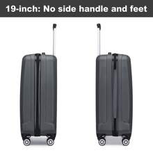 Lightweight ABS Hard Suitcase With Combination Lock 4-Wheel Trolley For Men And Women Ideal For Business Travel Available In 19 Inch Carry-On 24 Inch And 28 Inch Check-In Sizes Grey - Grey - View 10