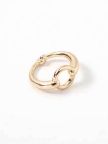 1 szt. Geometryczny okrągły prosty wysokiej klasy dekoracyjny klips do szalika ze stopu cynku