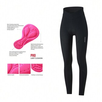 HISERWA Women's Cycling Long Pants With Built-In Cushioning Padding Effectively Absorb Vibrations And Provide Support. Suitable For Spring, Autumn, And Summer, They Are An Ideal Choice For Road And Mountain Bikes. Soft In Texture And Comfortable To Wear.