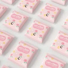 1/2/5/10/20包迷你便携式无纺布湿巾，适用于日常清洁 - 彩色 - 查看 5