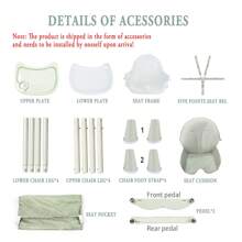 Cochildor Baby High Chair,Children Are Fed At A Height Of Convert,With Removable Tray,Foldable Portable Children's Dining Chair