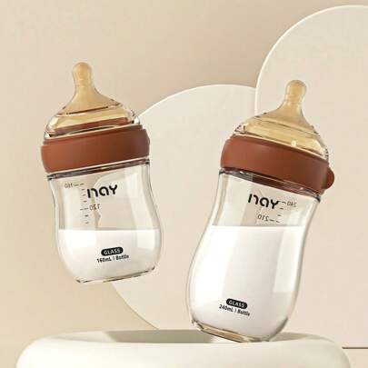 Glass Baby Bottle For Newborns, 5oz/8oz