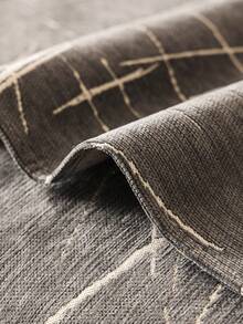 1 件 Messy Line 雪尼尔防滑沙发套，现代简约风格沙发保护套，宠物友好型沙发垫，适用于客厅、卧室、办公室、4 个季节 - 灰色 - 查看 7