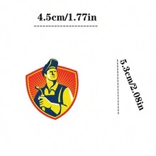 100 piezas Pegatinas estéticas de electricista y soldador, pegatinas de vinilo para álbum de recortes, diario, portátil, parachoques, monopatín, botellas de agua, computadora, teléfono - Multicolor - Ver 2