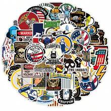 100 piezas Pegatinas estéticas de electricista y soldador, pegatinas de vinilo para álbum de recortes, diario, portátil, parachoques, monopatín, botellas de agua, computadora, teléfono - Multicolor - Ver 1