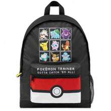 pokemon Backpack Pikachu Rucksack School Bag With Zipped Pockets Adjustable Straps Charizard Daypack Travel Sports Anime Gift - A - View 2