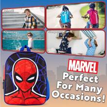 Marvel Spiderman Backpack Captain America Iron Nursery Pre School Bags Travel Holiday Gift - A - View 2