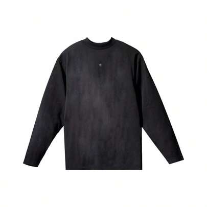 Gap Engineered By Balenciaga Logo Long-Sleeve Tee - Black